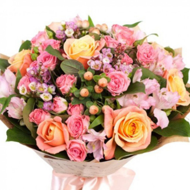 Букет цветов "Мальва"